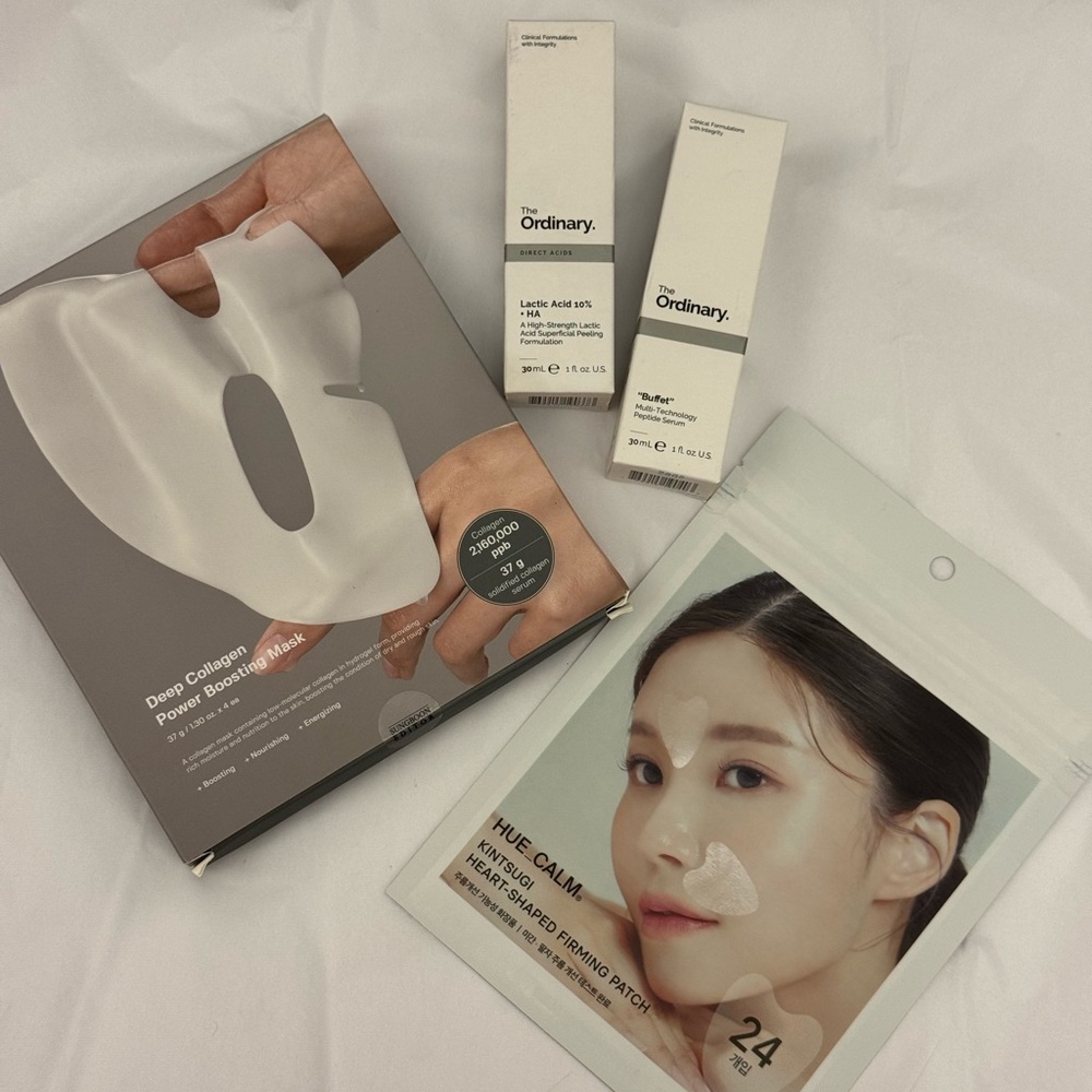 Viral Skincare Bundle- The Ordinary Buffet & Lactic Acid + Korean Skincare